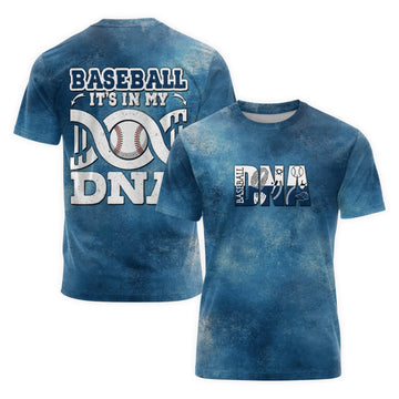 Baseball Is In My DNA All Over Print T-Shirt