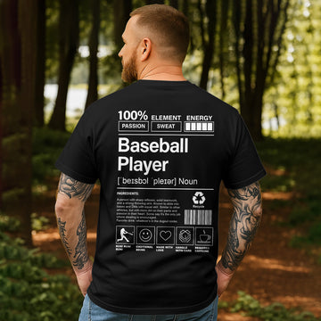 Baseball Ingredient Shirts - Baseball Shirts - Baseball Shirt For Baseball Lovers