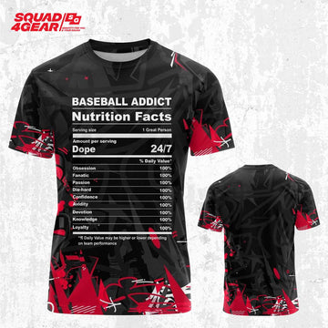 Baseball Lover Facts All Over Print T-Shirt
