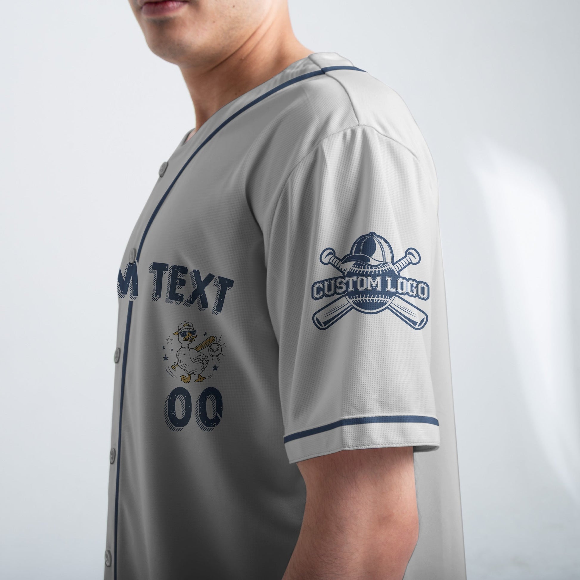 Wanna Be A Baller Shot Caller - Custom White Blue Baseball Jersey