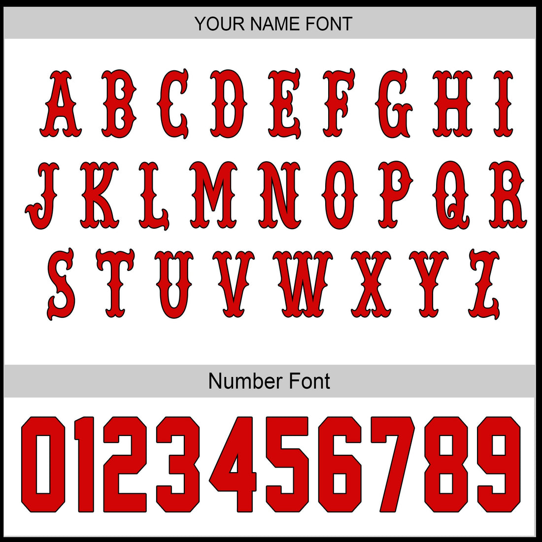 Classic Red Custom Jersey – Your Name & Team Logo on Vintage White