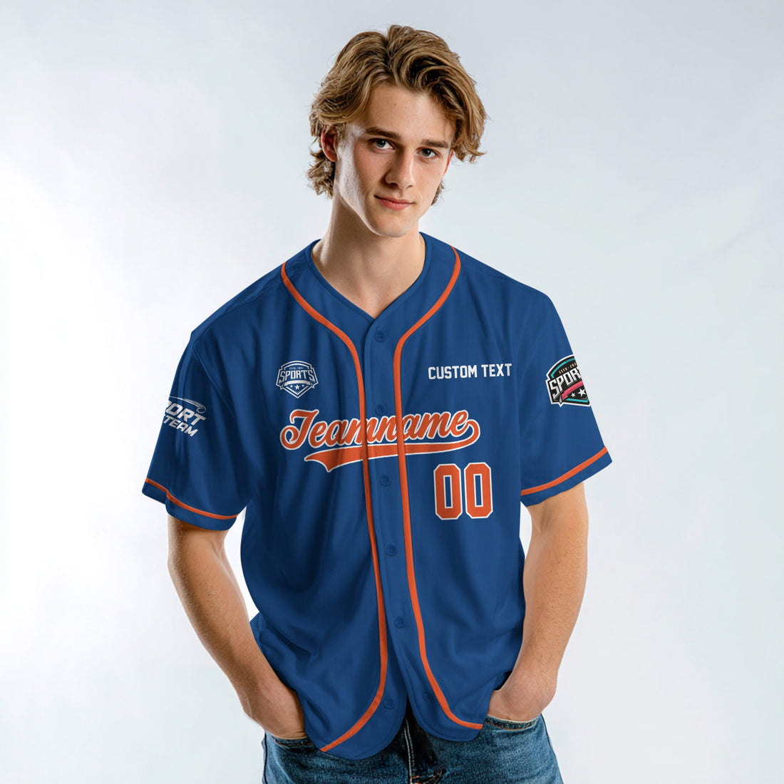 Royal Strike Custom Baseball Jersey
