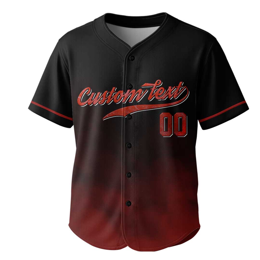 Baseball Dad - Custom Black Halloween Baseball Jersey