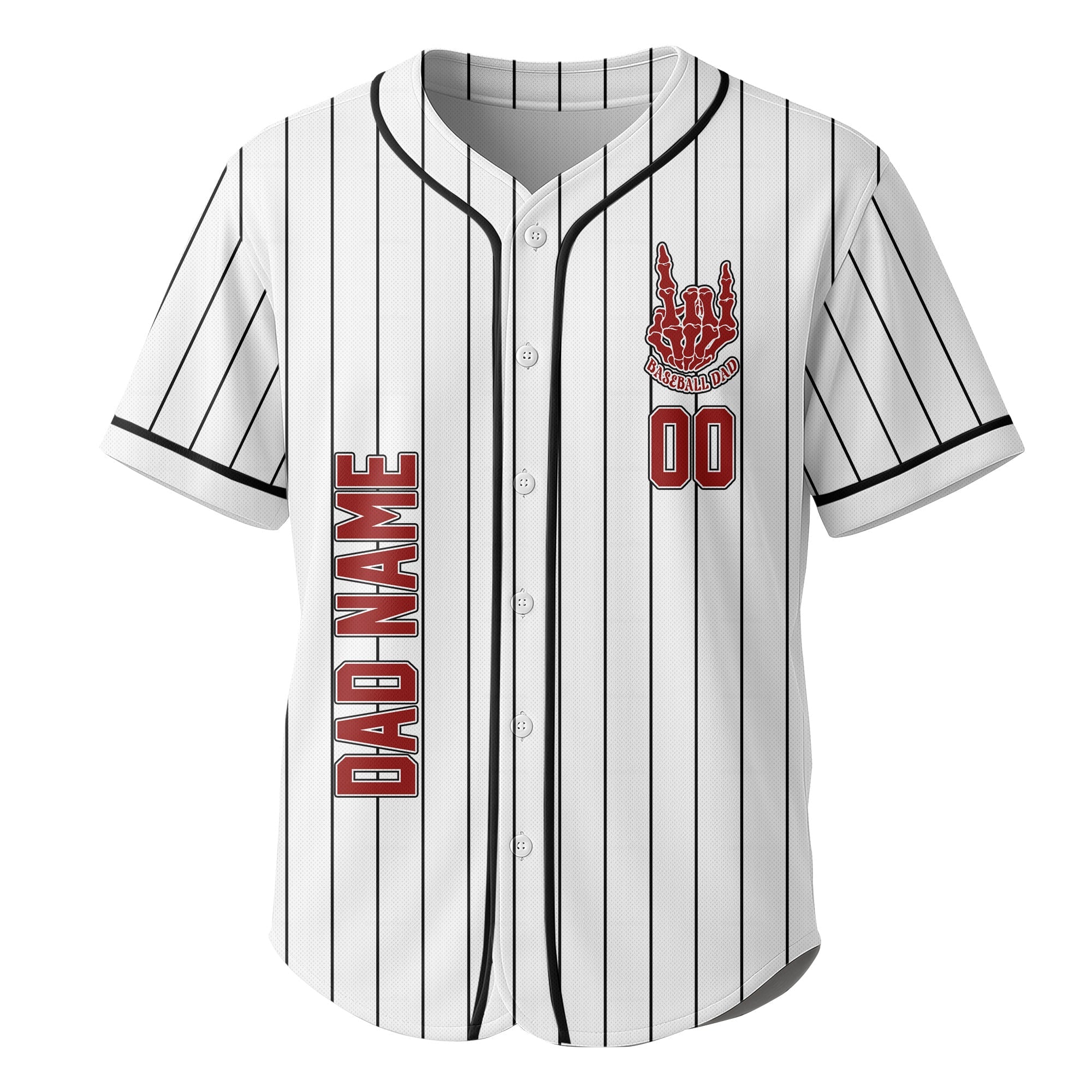 FATHERHOOD - Some Days I Rock It, Some Days It Rocks Me, Either Way We're Rockin - Custom Father Day Baseball Jersey