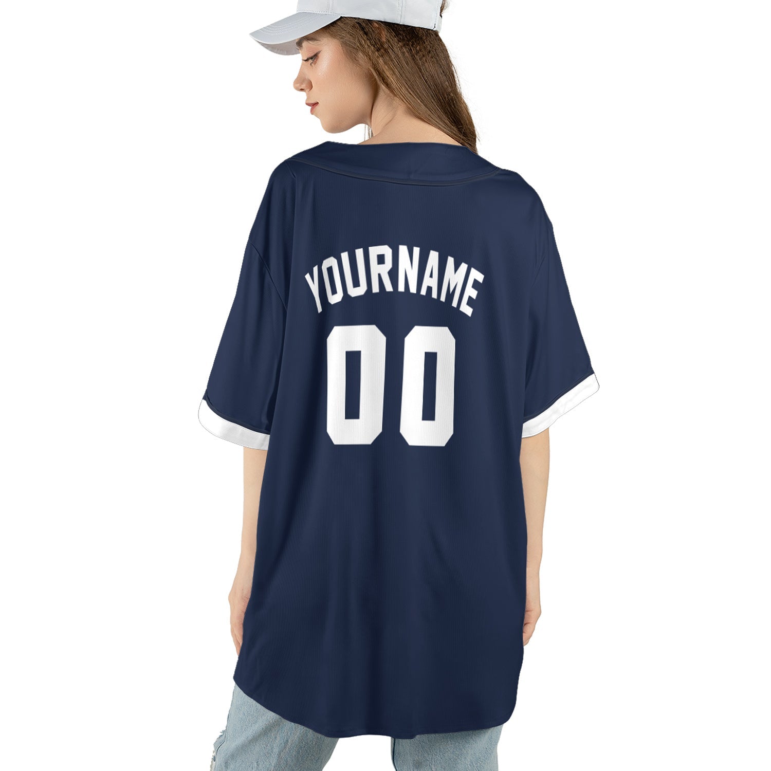 Midnight Navy Custom Jersey – Personalized Name & Team Logo