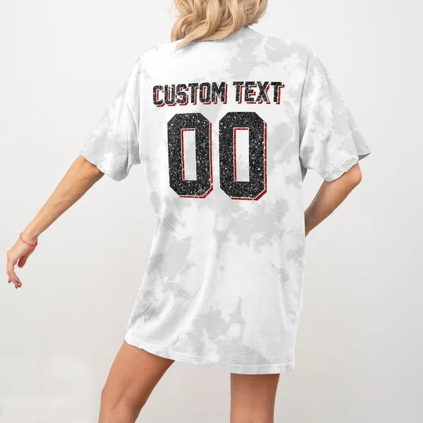 Custom Sports Game Day Comfort Shirt - Faux Glitter Tis The Season Baseball Shirt - Sports Team Mom Family Tee - All Over Print