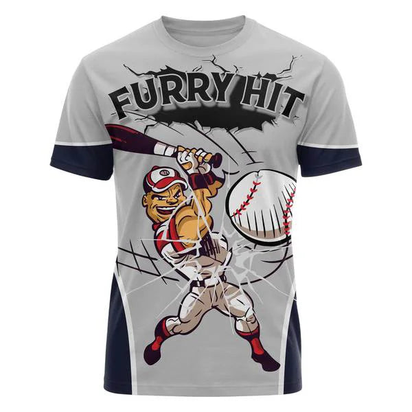 Custom Sports Game Day Comfort Shirt - Furry Hit Custom Text Custom Number - All Over Print