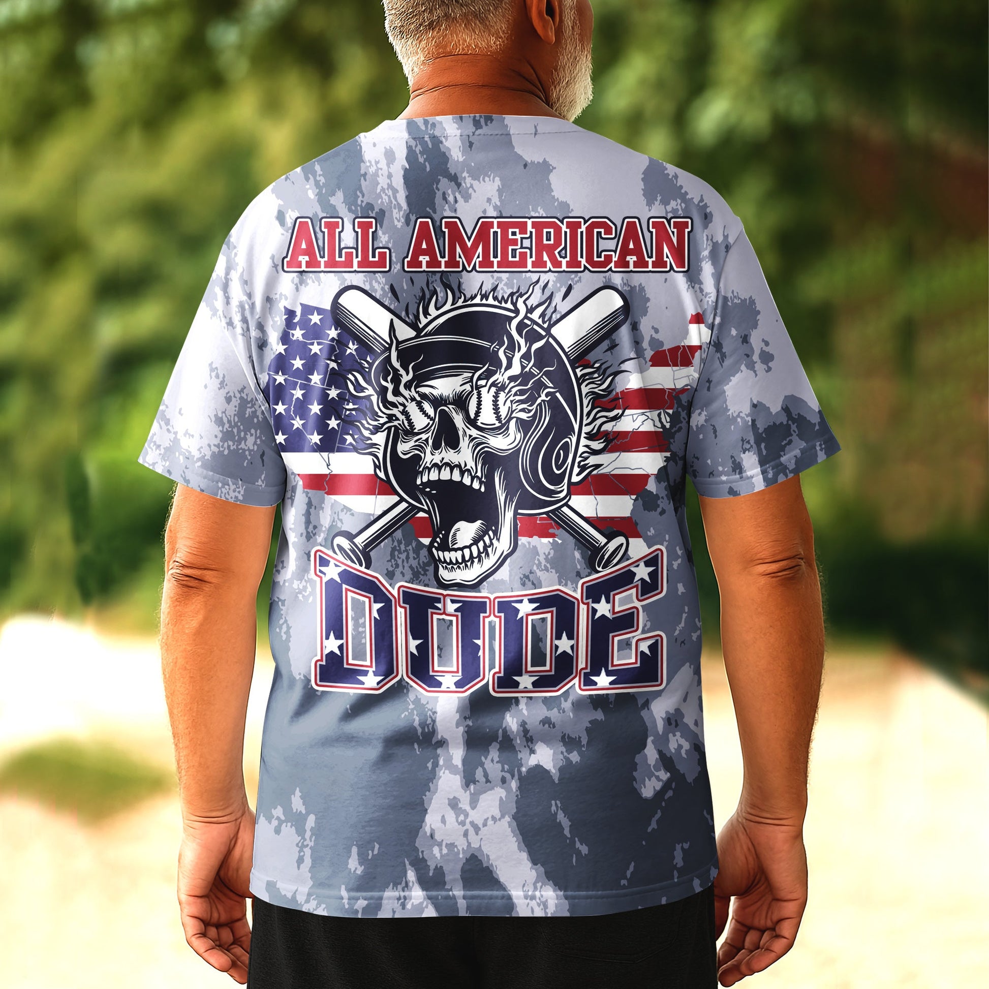 All American Dude Custom All Over Print 4th Of July T-Shirt