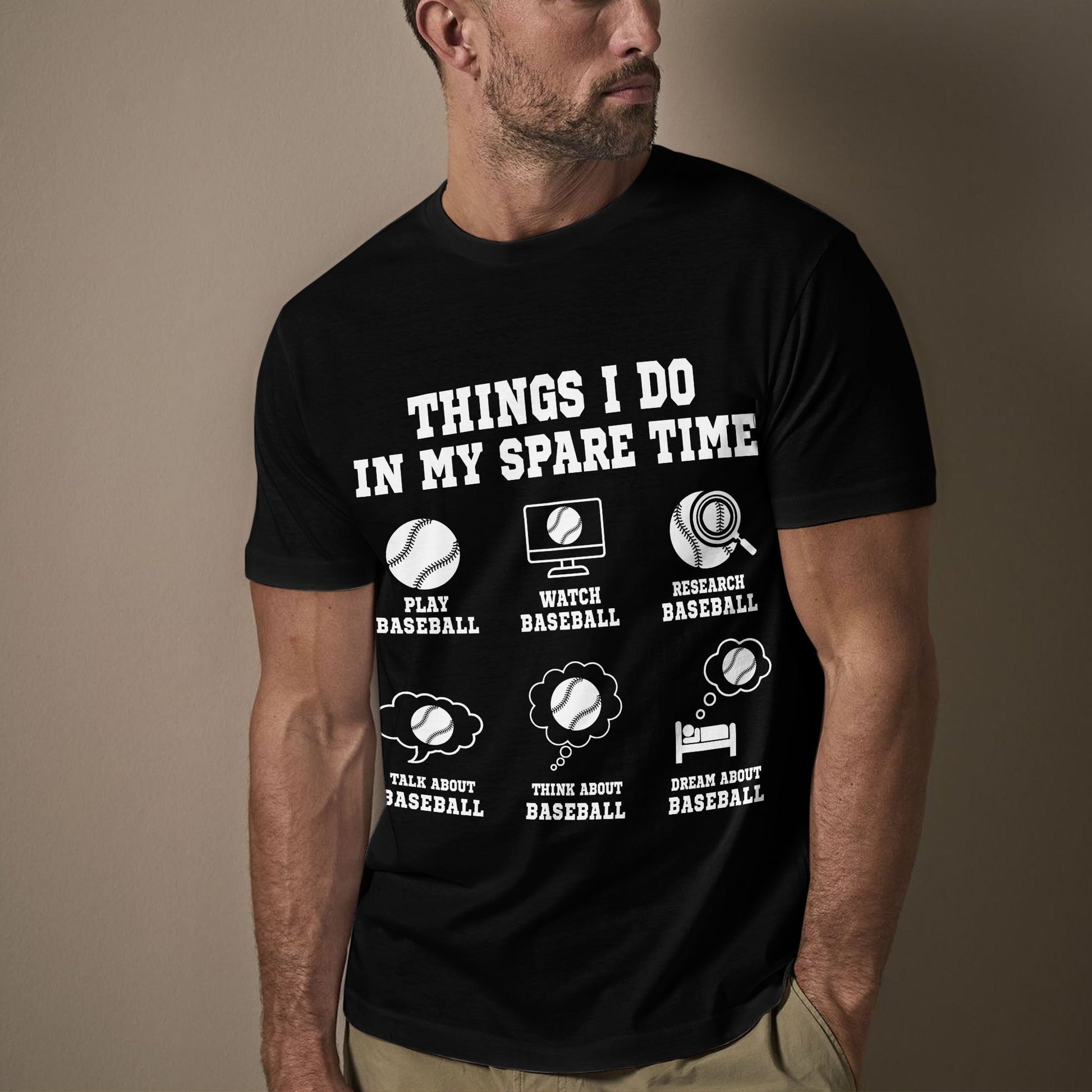 Things I Do In My Spare Time Baseball T-Shirt