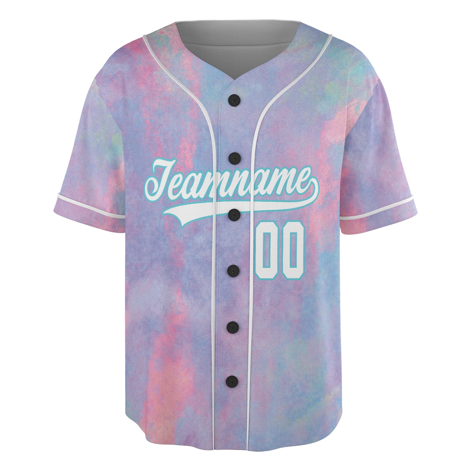 Custom Jersey Baseball – Watercolor Pastel Background