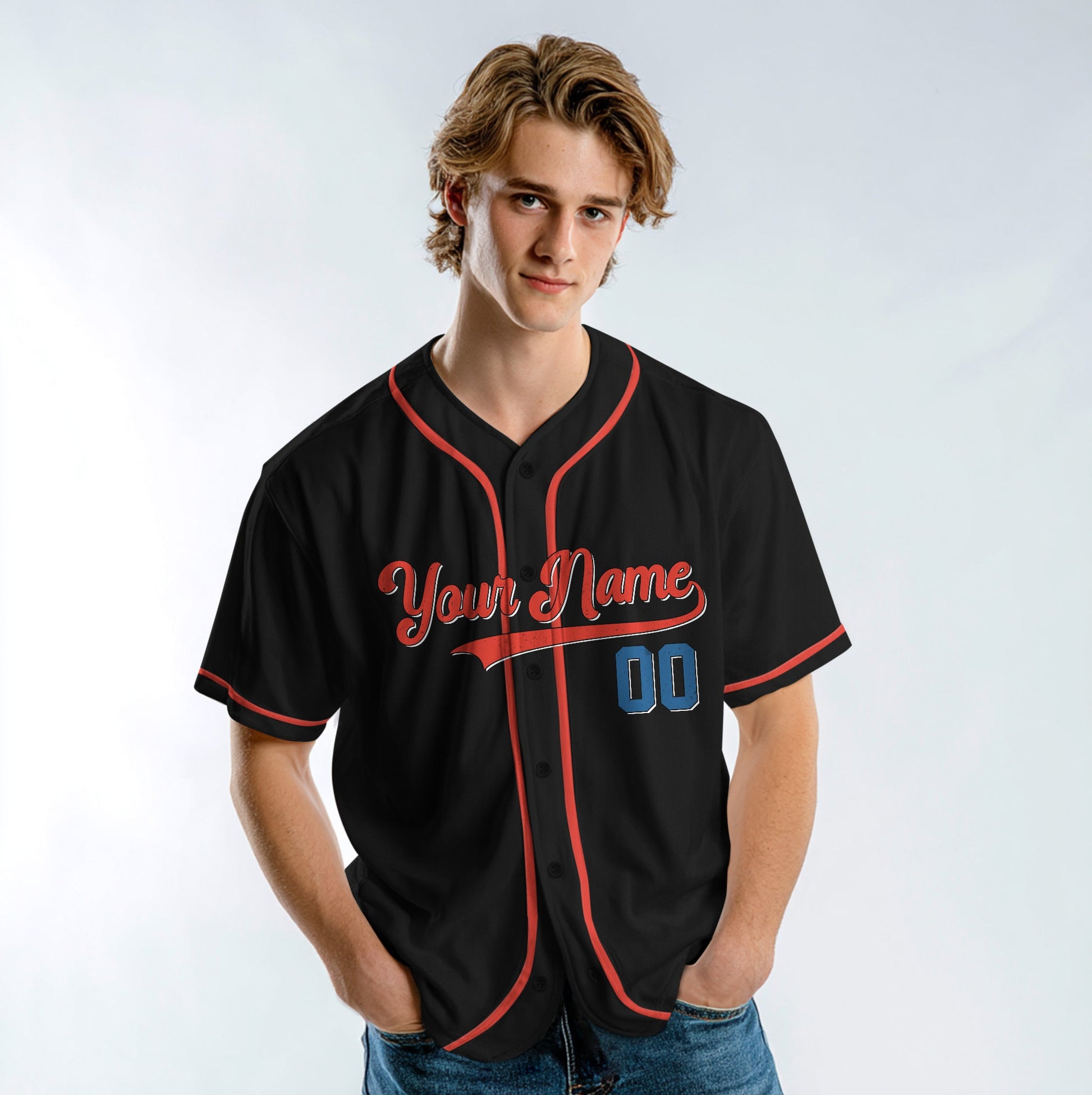 I'm Just Here For The Wiener - Custom Fouth of July Vintage Baseball Jersey