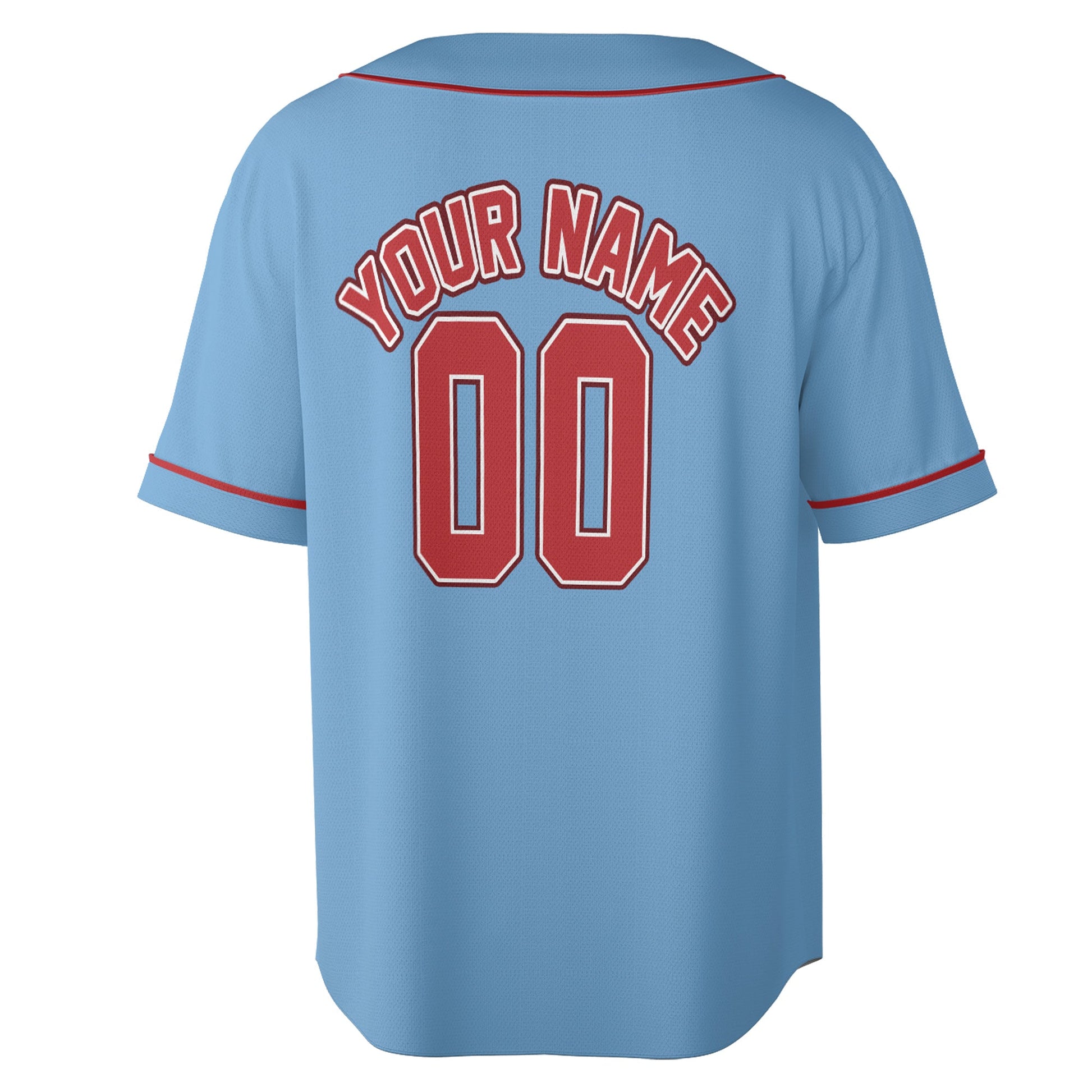 Skyfire Red – Custom Name & Logo Baseball Jersey
