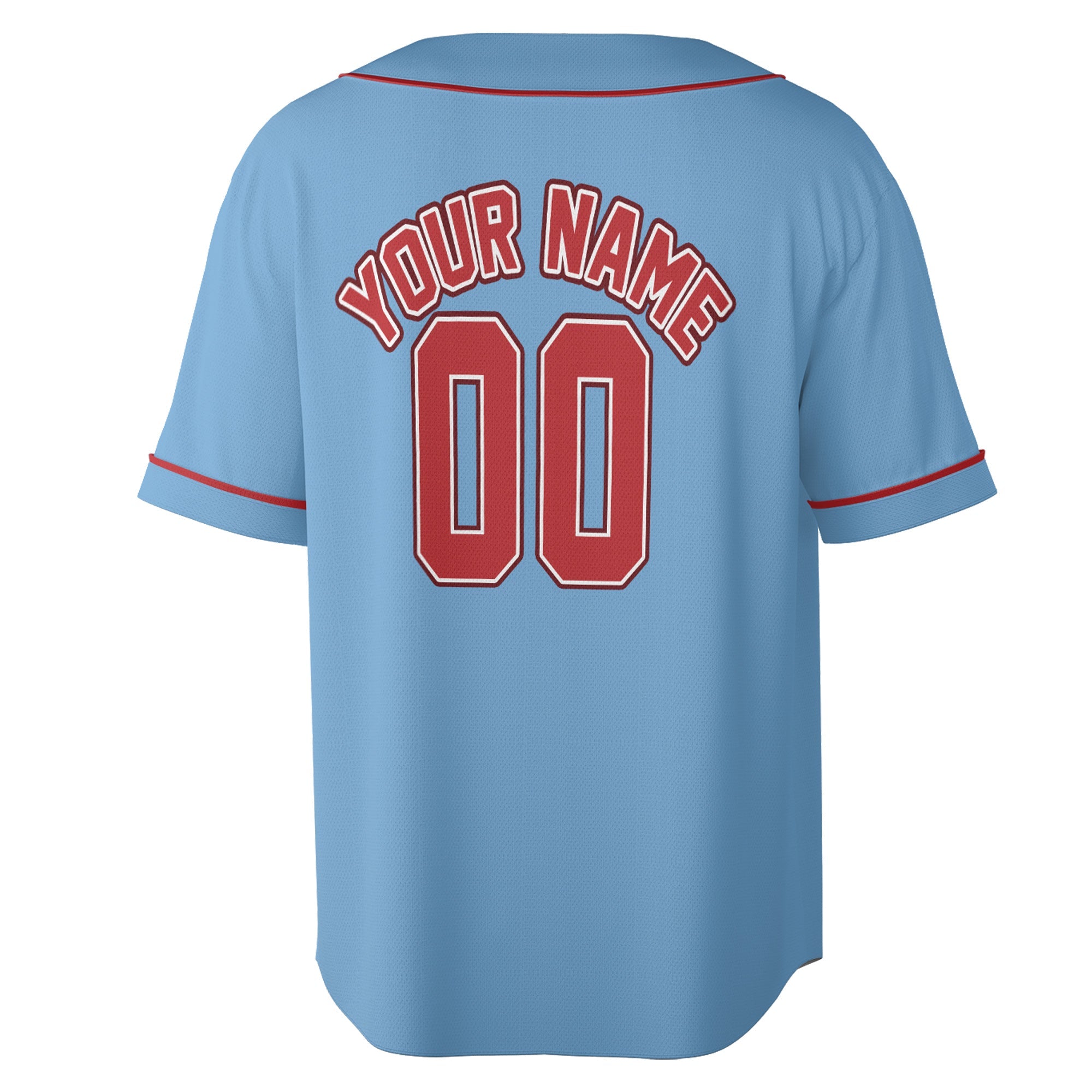 Skyfire Red – Custom Name & Logo Baseball Jersey