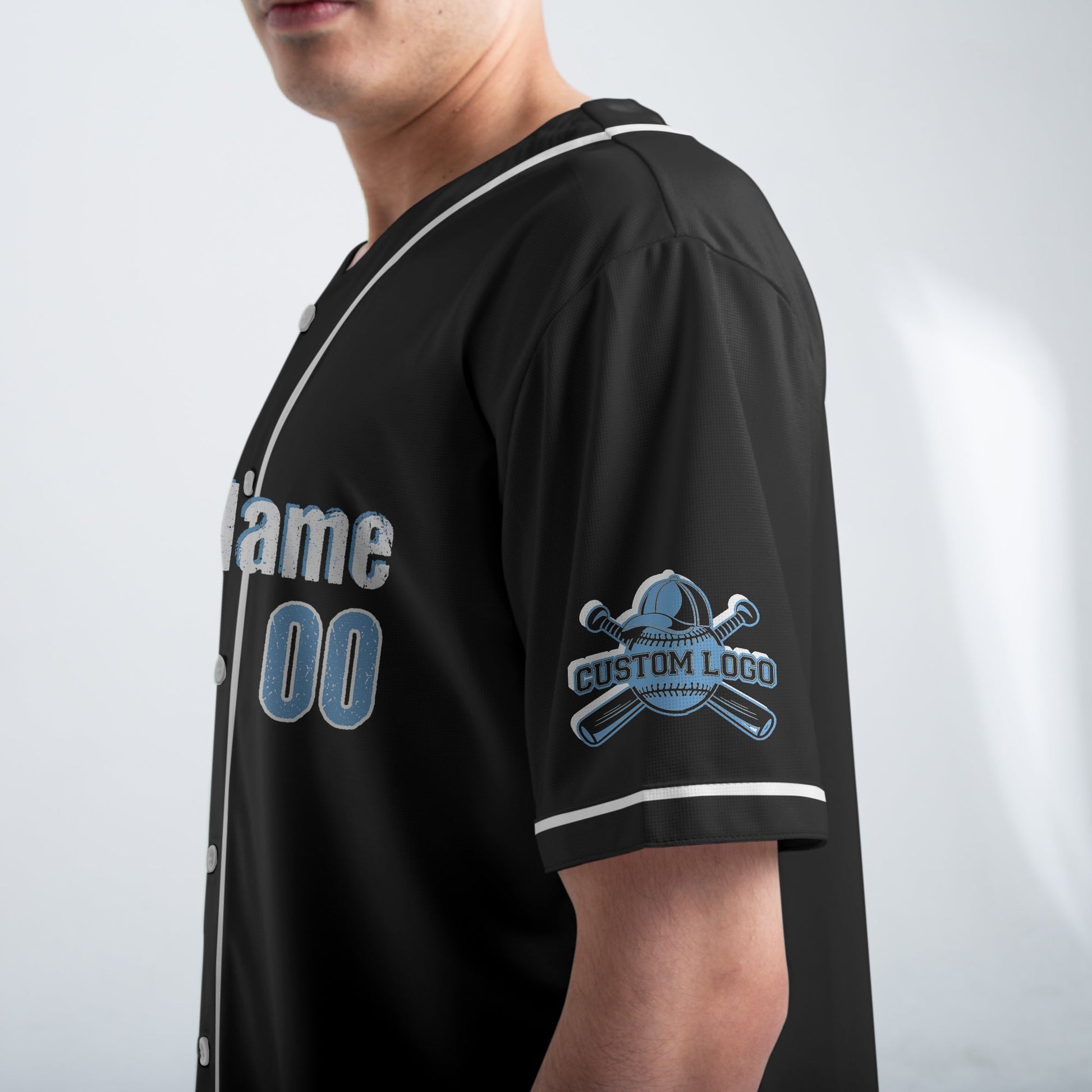 It's Not A Dad Bod It's A Father Figure - Custom Black Baseball Jersey