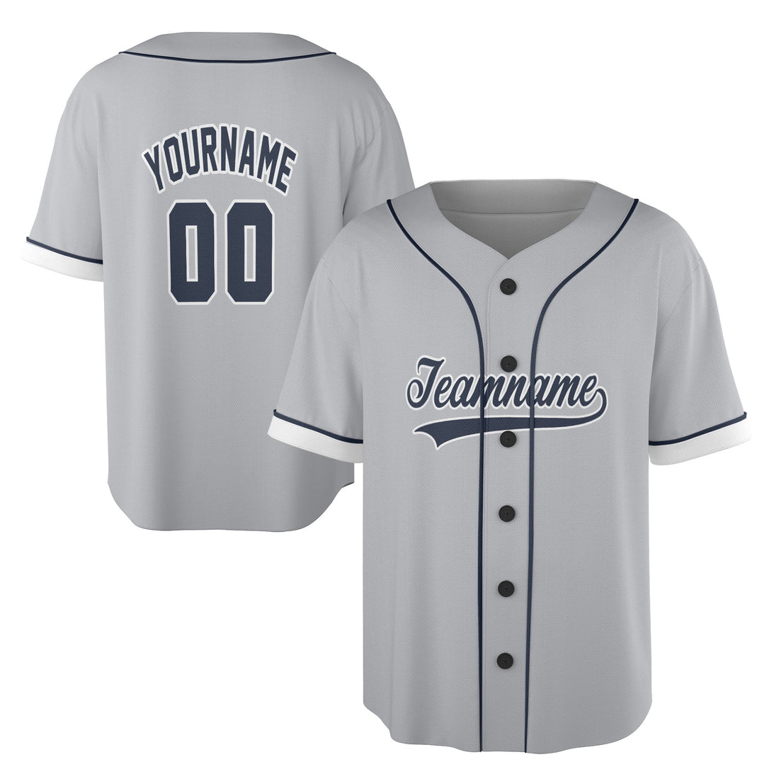 Urban Gray Classic – Custom Baseball Jersey