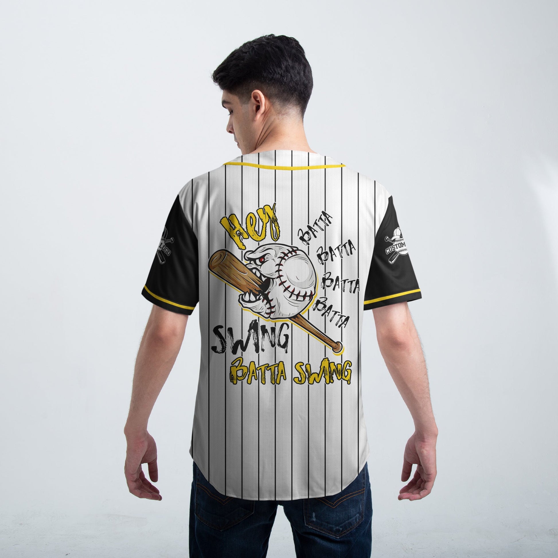 Custom Baseball Jersey - Funny Hey Batter Batter Swing - Baseball Jersey - Baseball Lovers Clothings