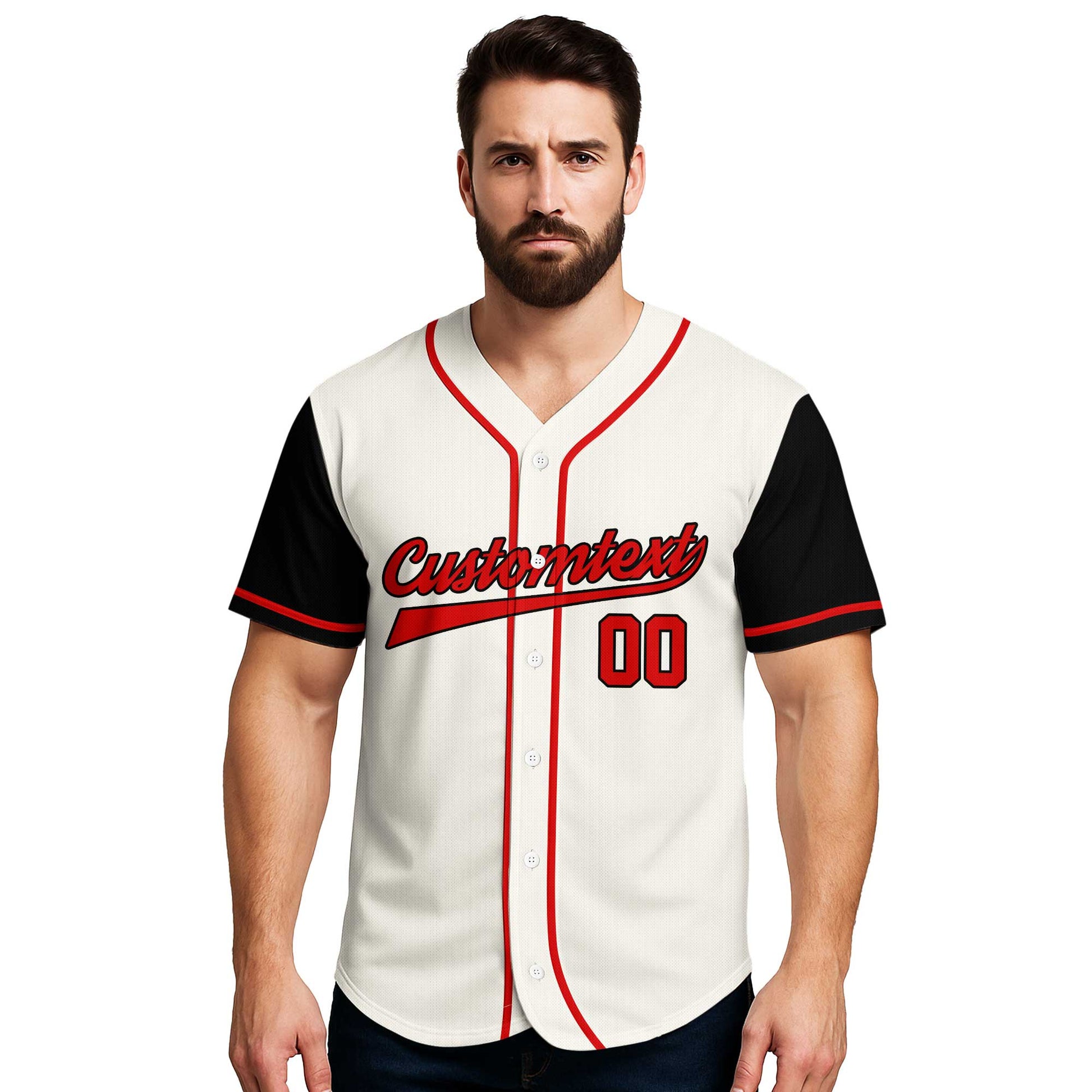 No Ifs, Ands Or Bunts About It - Custom Cream Black Raglan Baseball Jersey