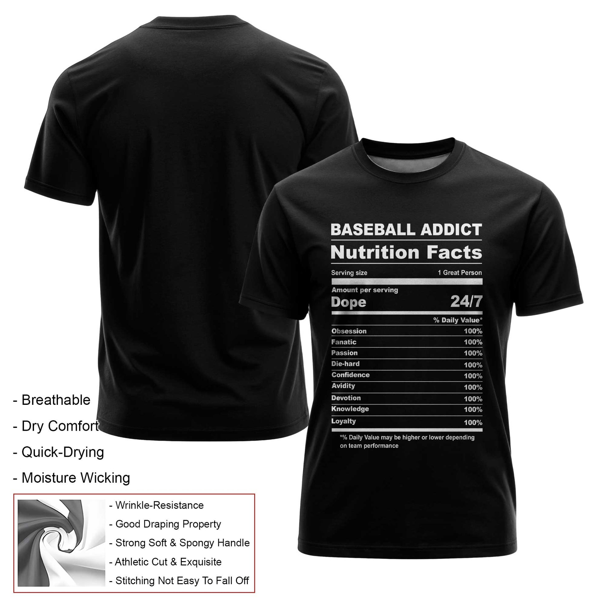 Baseball Lover Facts Baseball T-Shirt