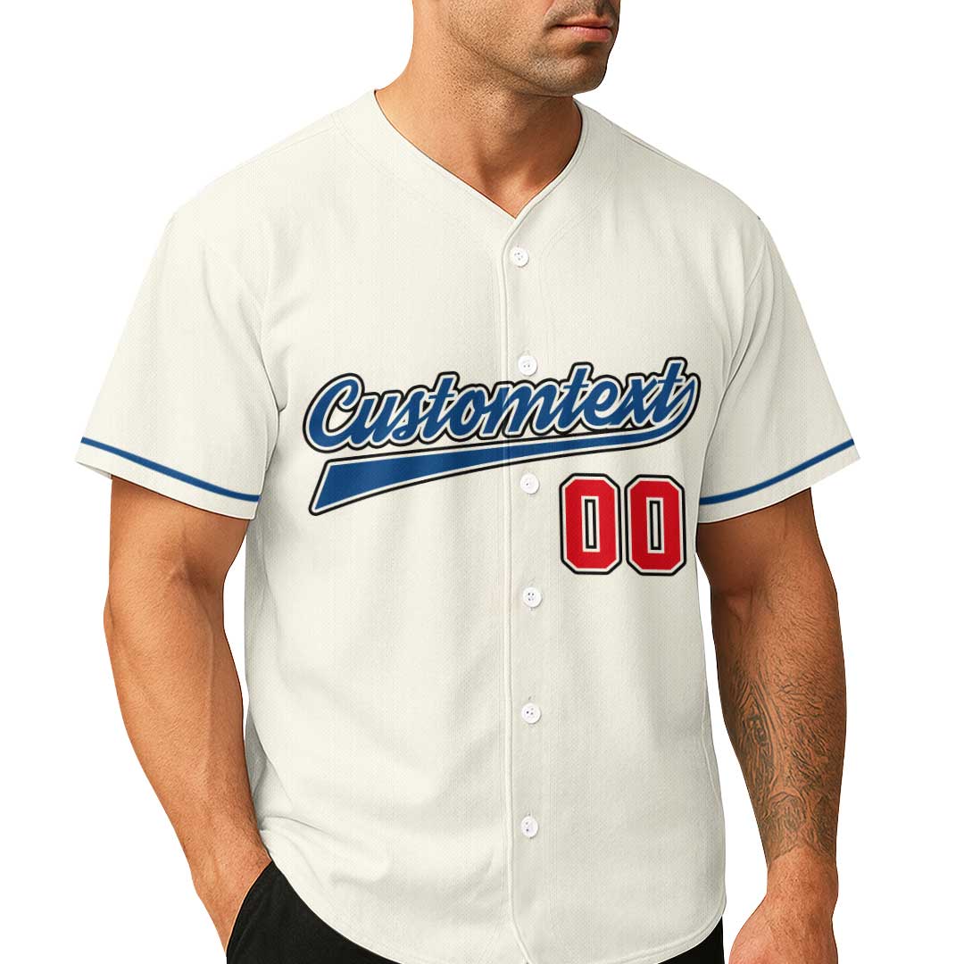 Baseball Dad Like A Normal Dad But Louder & Prouder - Custom Cream Baseball Jersey