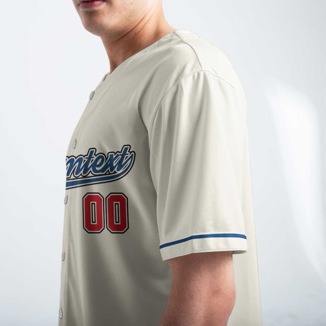 Baseball Dad Like A Normal Dad But Louder & Prouder - Custom Cream Baseball Jersey