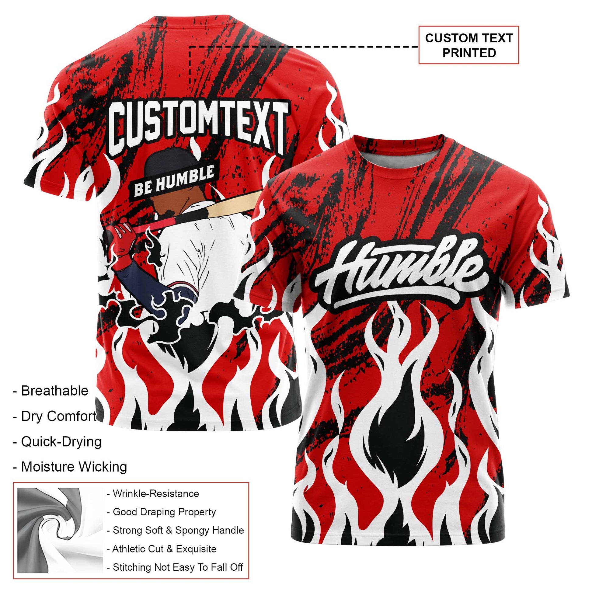 BE HUMBLE Custom All Over Print T-Shirt