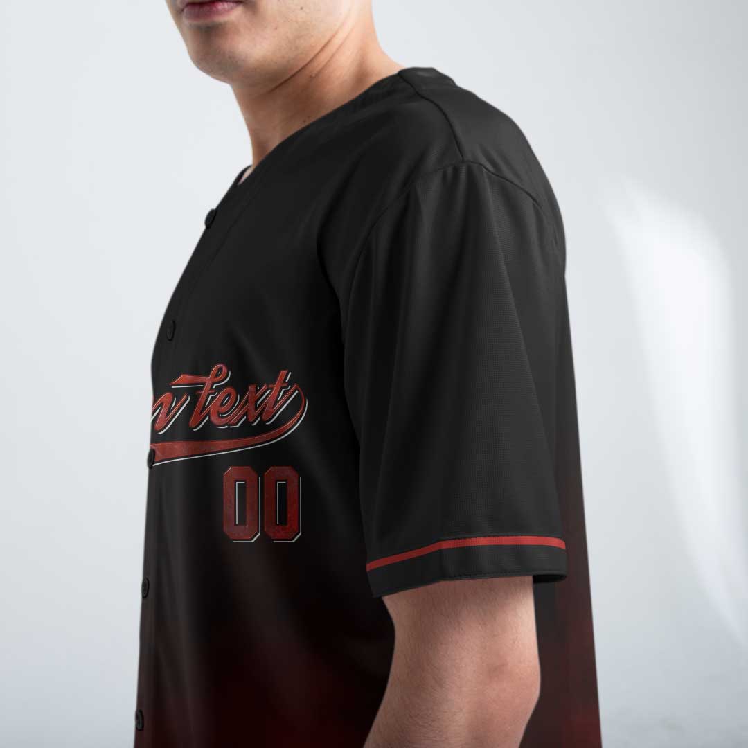Baseball Dad - Custom Black Halloween Baseball Jersey