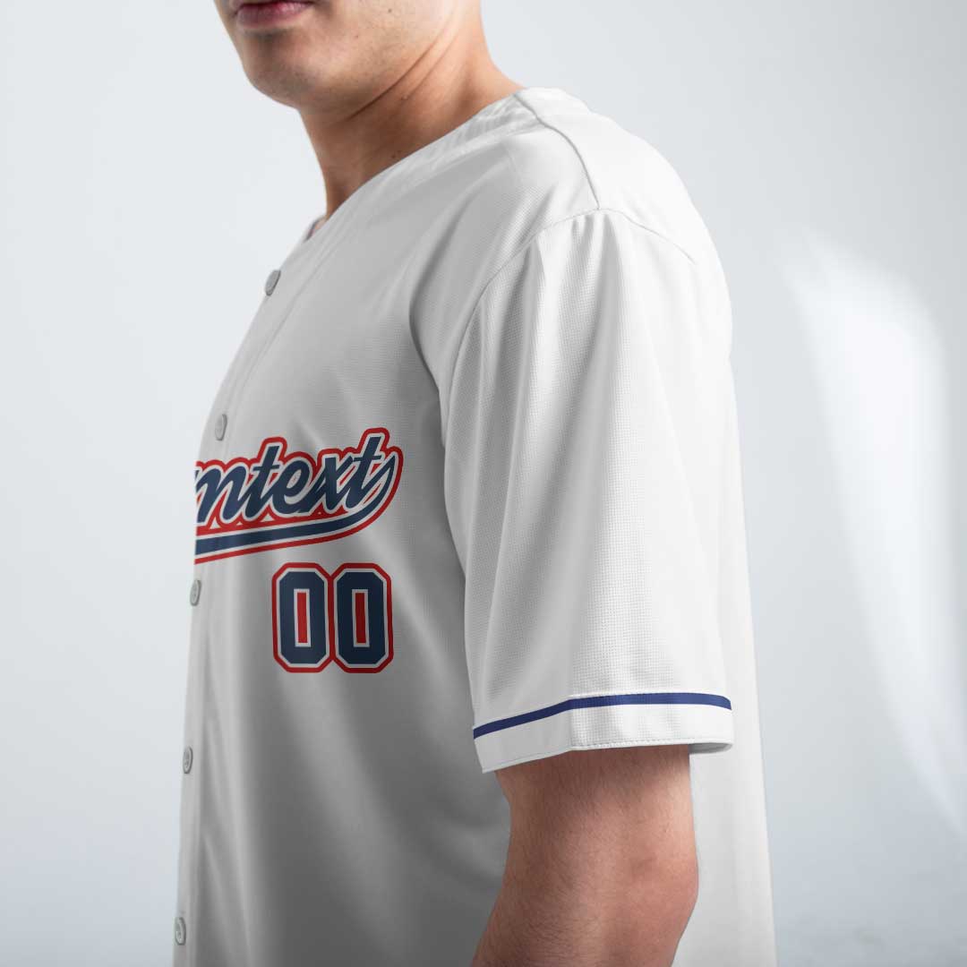 There's No Buddy Like Mine - Custom White Matching Baseball Jersey