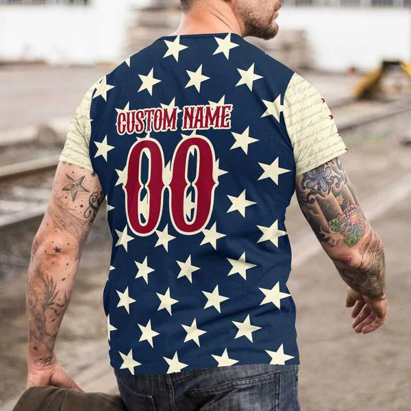 4th of July Independence Day Shirts Baseball Shirts Baseball Lovers - All Over Print