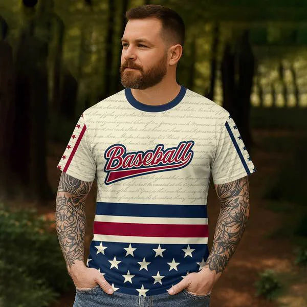 4th of July Independence Day Shirts Baseball Shirts Baseball Lovers - All Over Print