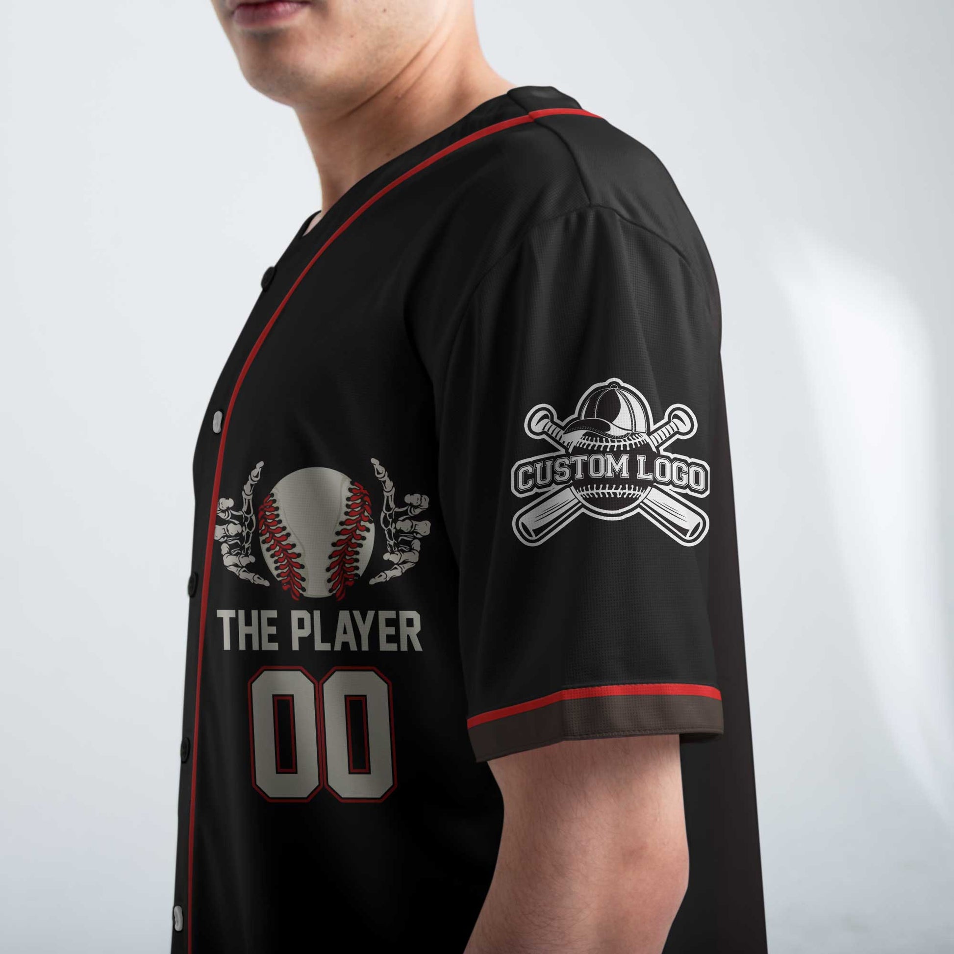 Let The Kids Play - Custom Black Baseball Jersey